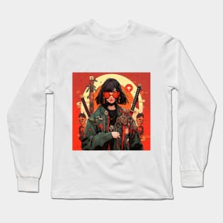 Samurai Girl Long Sleeve T-Shirt